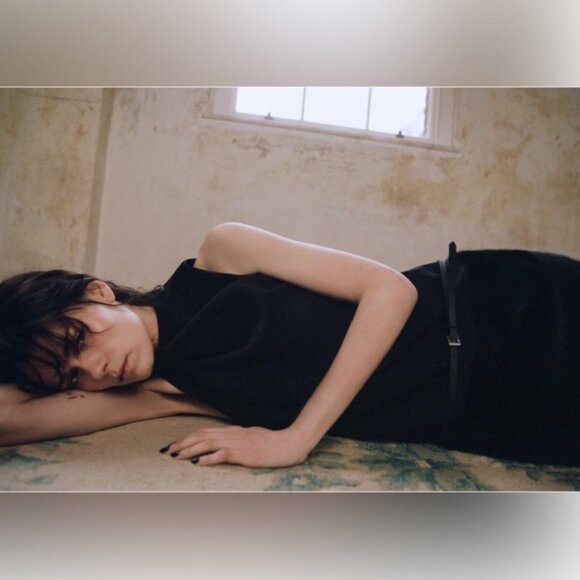 Zara DRESS WITH FAUX FUR BELT - Picture 6 of 10